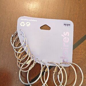 Claire's 6pc. Hoop Earrings.